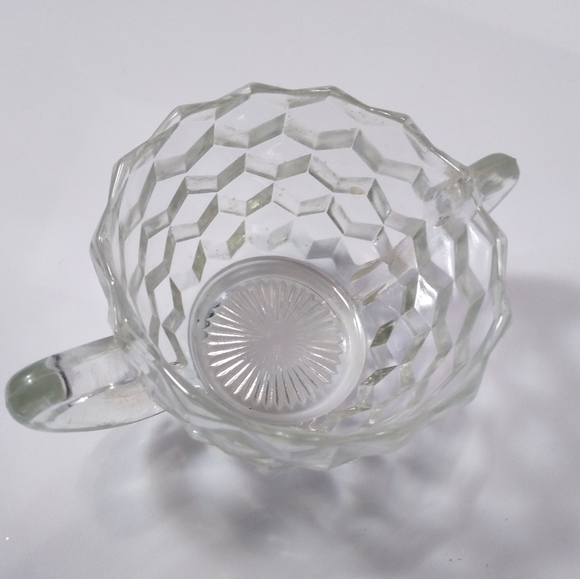 Other - Vintage glass fostoria American cubist sugar dish